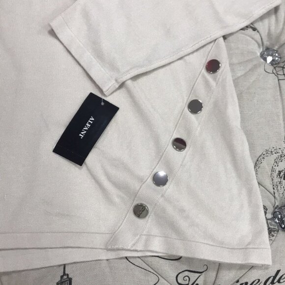 Alfani Hardware Seamed Sweater - Picture 3 of 6